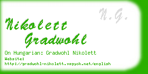 nikolett gradwohl business card